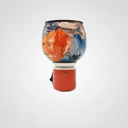 peepalcomm New A4 Trendy Design Electric Kapurdani Burner Lamp Air Freshner With 1 15ml Aroma Oil, Diffuser Set image 4