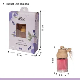 pan aromas Lavender Glass Diffuser (Purple) image 2
