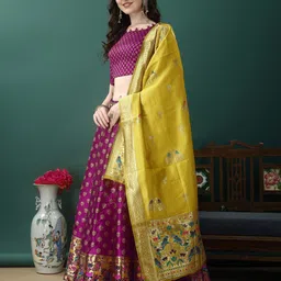 lehengatrendz Printed Semi Stitched Lehenga Choli image 3