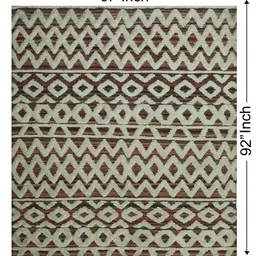 Mixed Floral Polyester 6x8 Feet Hand Woven Carpet by The Woven Legacy image 3