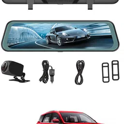 maties 9.66inch Digital Mirror DVR Full Touch Screen With TFT/Night Vision For Car-135 Black LCD-picture-23