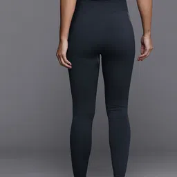hrx by hrithik roshan Solid Women Blue Tights image 4