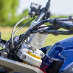 zana BMW G 310 GS NEW VERTICAL HANDLE RISER ALUMINUM SILVER Handlebar Riser Kit image 4