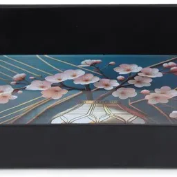 golden fish Flower Printed Large Size 39x27.5 cm Tea Coffee Serving Tray Tray image 4