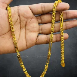 rkb sales 1gm gold plated High Quality chain for men Gold-plated Plated Alloy Chain-picture-31