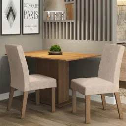 madesa Manu 2 Seater Dining Set in Wood Finish-picture-21