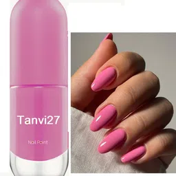 tanvi27 Nail Lacquer Quick Dry Long Lasting Nova pink Nail Polish Nova pink-picture-14