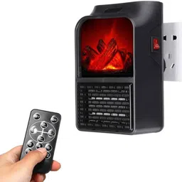 tnglov Flame Effect Mini Wall Heater | Plug-In Electric Room Warmer 800W Halogen Room Heater-picture-10