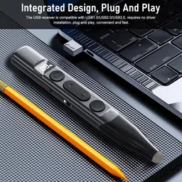 ELEPHANTBOAT Presentation Clicker with Stylus Pen Laser for Touch Screen Smart Board Remote Wireless Presenter Clicker with Stylus for Smart Board Laptop Accessory image 5