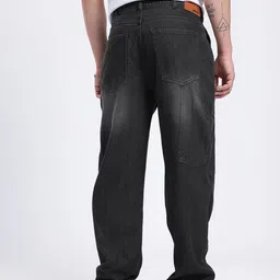 glitchez Men Straight Fit Mid Rise Grey Jeans image 5