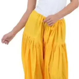 mixfit Wool Blend Solid Women ["Yellow"] Salwar-picture-12