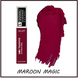 krayons Power Stay Non-Transfer   Matte Liquid Lipstick 4ml Each - Maroon Magic 09 & Burnt Orange 01 image 2