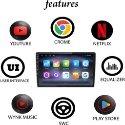 maties 9Inch Android Full Touch Ultra Capacitive Universal screen For Car-194 Black OLED image 2