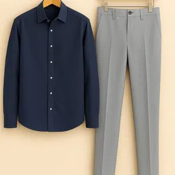 black deer Men Cotton Blend Shirt Pant Set-picture-24