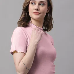 FBAR Turtle Neck Cotton Crop Top image 5