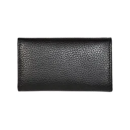 Sassora Black Genuine Leather Small Key Case image 2