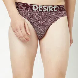 T.T. Men Pack Of 4 Desire Printed Mid-Rise Pure Cotton Basic Briefs image 5