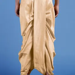 here&now x sanwara Sanwara Men Embroidered Art Silk Dhotis image 5