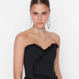 Trendyol Women Black Tube Top image 3