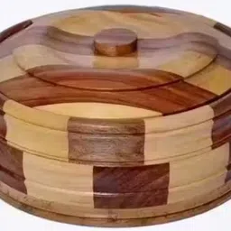 Raja wooden Chapati Box Serve Casserole-image-0