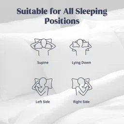 fulffystyl Microfibre Solid Sleeping Pillow Pack of 3 image 5