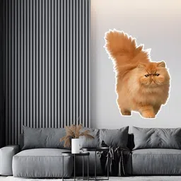 Wallpics Brown Printed Waterproof Self-Adhesive Wall Sticker image 2