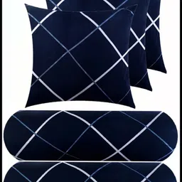 jayog enterprise Microfibre Bolster Pack of 5 Geometric 3 CUSHION 2 BOLSTER-picture-28