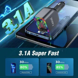 cason 12 Amp Turbo Car Charger image 2
