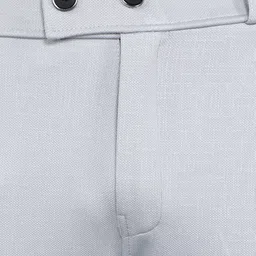 indiclub Men Relaxed Grey Lycra Blend Trousers image 4