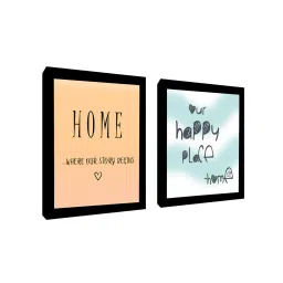 da monica Quote Orange Engineered Wood Framed Art Print Set of 2 image 4