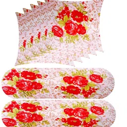 sanju brother bolestar Microfibre Floral Bolster Pack of 7-picture-30