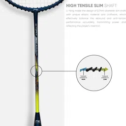 li-ning G-Force 3800 Superlite Blue, Brown Strung Badminton Racquet image 4