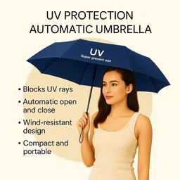 flipkart smartbuy UV Auto Open-Close Foldable Umbrella for Rain & Sun Protection Umbrella image 3