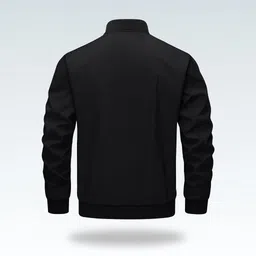 me montera india elevate your style Men Solid Bomber Jacket image 2