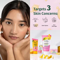 pure origin Korean Skincare Combo : Face Wash, 30ml Serum, Moisturizer & Light Gel Sunscreen with SPF 50 PA++++ image 2