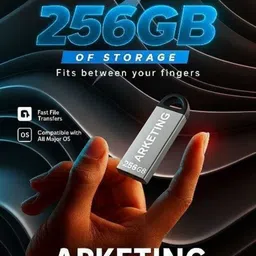 ARKETING RT 256 GB Pen Drive Compatible with Audio Player, Laptop, Desktop Computer, Gaming Console USB 3.0 Metal Case-picture-46