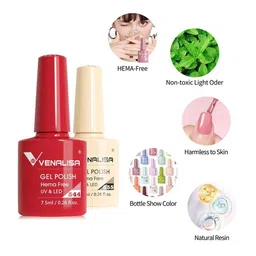 VENALISA Upgraded Formula Hema Free UV & LED Gel Nail Polish 7.5ml - Shade 545 image 4