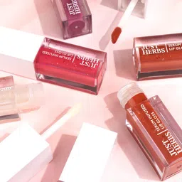 Just Herbs Serum Infused Lip Gloss with Mango Butter & Jojoba Oil 3ml - Shiny Crystal 01 image 2