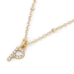 Accessorize London Women Initial Sparkle Pendant With Chain image 4