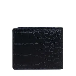 CALFNERO Men Black Leather Two Fold Wallet image 3