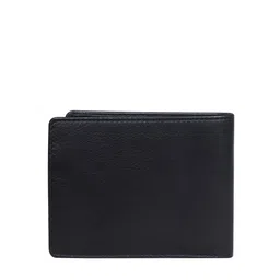 CALFNERO Men Black Leather Two Fold Wallet image 4
