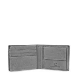 WildHorn Men Grey Solid RFID Protected Genuine Leather Two Fold Wallet image 5
