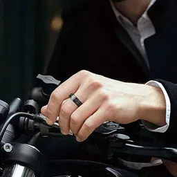 MEENAZ Men Silver-Plated Stainless Steel Finger Ring image 2