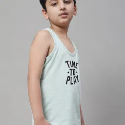 Friskers Boys Bio wash Printed Pure Cotton Basic Vests image 3