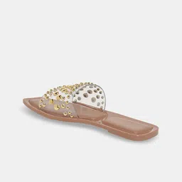 Forever Glam by Pantaloons Embellished Open Toe Flats image 3