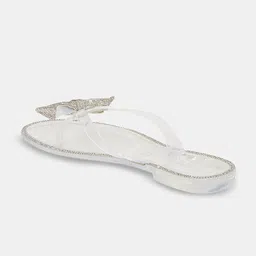 Forever Glam by Pantaloons Embellished T-Strap Flats With Bows image 3