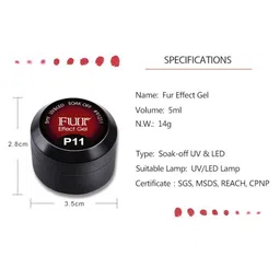 VENALISA Fur Effect Japan Sugar Glitter UV & LED Soak-Off Gel Nail Polish 5ml - Shade P12 image 3