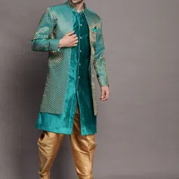 Utsav Fashion Self Design Sherwani Set image 5