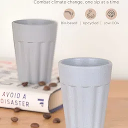 Eha Blue 4 Pieces Textured Kulladhs Cups 100 ml each image 2