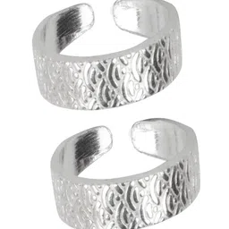 Silver Chest 925 Sterling Silver Toe Rings image 3